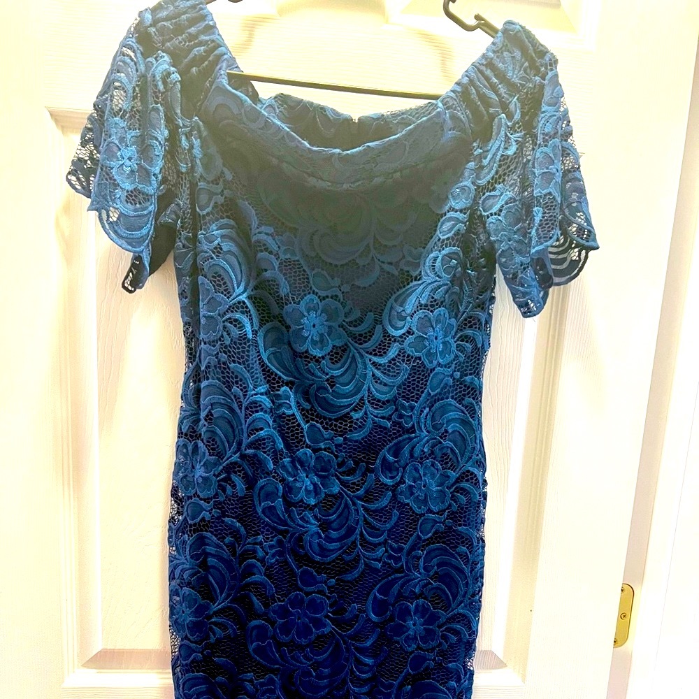 New look Blue off shoulder dress
